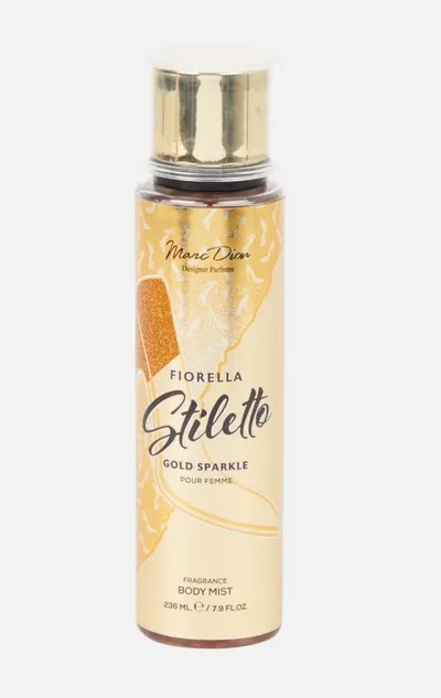 Marc Dion Fiorella Stiletto Gold Sparkle Pour Femme, Fragrance Body Mist (Mgiełka do ciała)