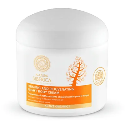 Natura Siberica Firming and Rejuvenating Night Body Cream (Odbudowujący krem do ciała na noc)