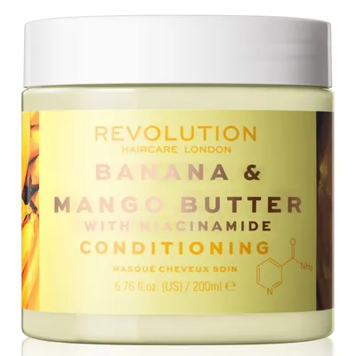 Revolution Haircare Conditioning Banana + Mango Butter with Niacinamide Hair Mask (Intensywna maseczka pielęgnacyjna do włosów)