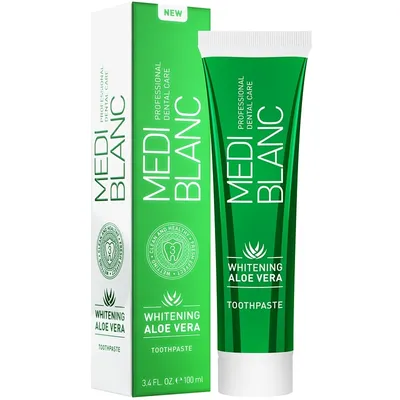 Mediblanc Whitening Aloe Vera Toothpaste (Regenerująca pasta do zębów o działaniu wybielającym)