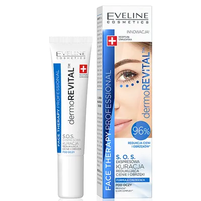 Eveline Cosmetics Face Therapy Professional DermoRevital, S.O.S. Ekspresowa kuracja redukująca cienie i obrzęki