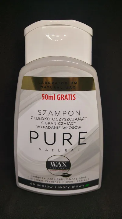 Laboratorium Natural Wax Pure, Szampon głęboko oczyszczający ograniczający wypadanie włosów
