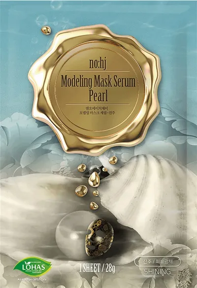 No:HJ Modeling Mask Serum Pearl (Maseczka w płachcie modelująca owal twarzy `Ekstrakt z pereł`)
