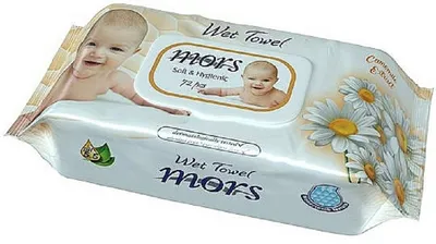 Mors Cosmetics Wet Towel Chamomile Extract (Chusteczki nawilżane dla dzieci z rumiankiem)
