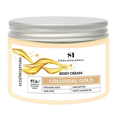 Stara Mydlarnia Eco Receptura, Colloidal Gold, Body Cream (Złoto Koloidalne, Krem do ciała)