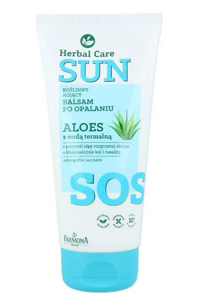 Herbal Care Sun, SOS Roślinny kojący balsam po opalaniu `Aloes z wodą termalną`