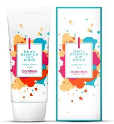 Borntree Berry Essence Sun Block SPF50/PA+++ (Nawilżający krem przeciwsłoneczny)