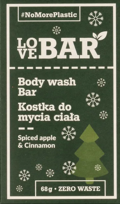 LoveBar Body Wash Bar Spiced Apple & Cinamon (Kostka do mycia ciała `Jabłko i cynamon`)