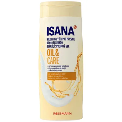 Isana Oil & Care, Pielęgnujący żel pod prysznic z olejem makadamia