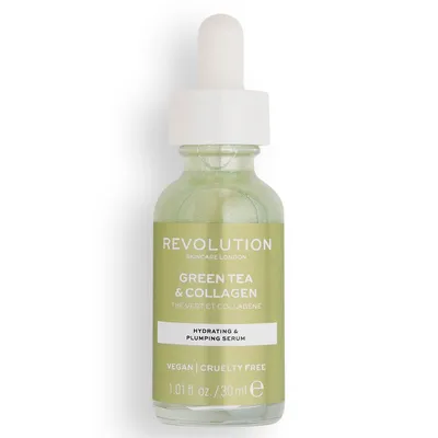 Revolution Skincare Green Tea & Collagen Hydrating & Plumping Serum (Nawilżające serum do twarzy)