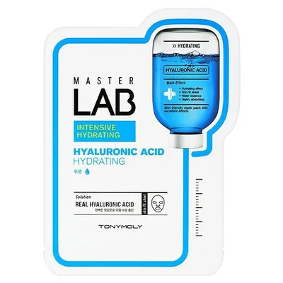 Tony Moly Master Lab Hyaluronic Acid Mask (Nawilżająca maska z kwasem hialuronowym)