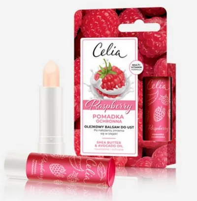 Celia Pomadka ochronna - olejkowy balsam do ust `Raspberry`