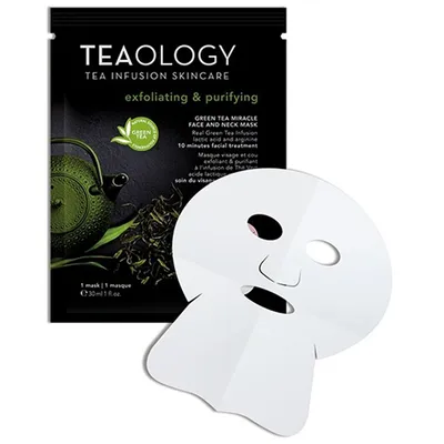 Teaology Matcha Tea Miracle Face and Neck Mask  Exfoliating & Purifying (Maska do twarzy i szyi z herbatą Matcha)
