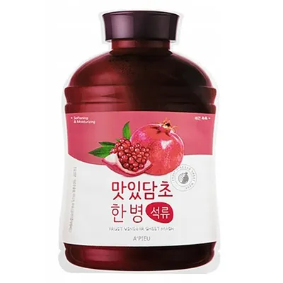 A'pieu Fruit Vinegar Sheet Mask Pomegranate (Maska w płacie `Nawilżenie`)