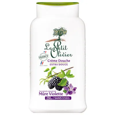 Le Petit Olivier Creme Douche Mure Violette (Kremowy żel pod prysznic o zapachu jeżyn)