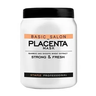 Stapiz Basic Salon, Placenta Mask Strong & Fresh (Maska do włosów)