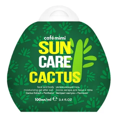 Cafe Mimi Sun Care, Żel nawilżający po opalaniu do twarzy i ciała `Kaktus`