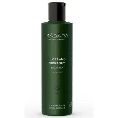 Madara Organic Skincare Gloss and Vibrancy, Shampoo (Szampon do włosów `Blask i sprężystość`)