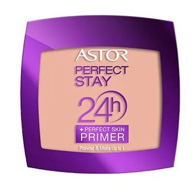 Astor Perfect Stay, 24H Powder + Perfect Skin Primer (Puder w kompakcie i baza 2 w 1)