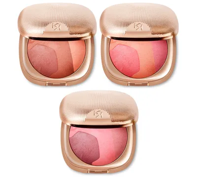 Kiko Milano Desert Dunes, Trio Baked Blush (Spiekany róż w trzech odcieniach, łatwy do rozcierania)