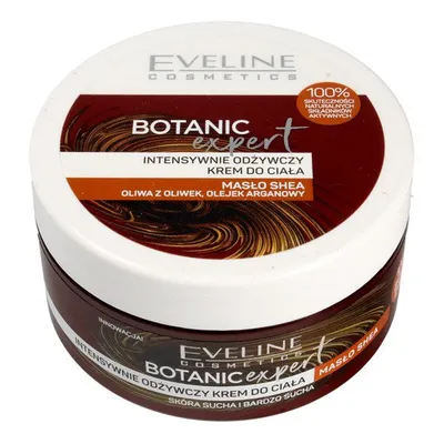 Eveline Cosmetics Botanic Expert, Intensywnie odżywczy krem do ciała `Masło shea, oliwa z oliwek, olejek arganowy`