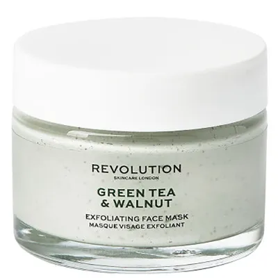 Revolution Skincare Green Tea & Walnut Exfoliating Face Mask (Maska oczyszczająca)