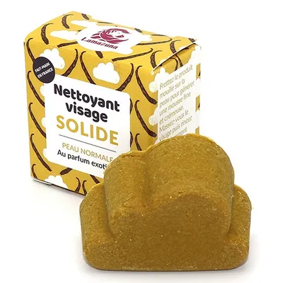 Lamazuna Nettoyant Visage Solide Peau Normale (Żel do mycia twarzy zapach egzotyczny)