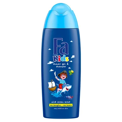 Fa Kids, Shower Gel & Shampoo Wild Ocean (Żel pod prysznic i szampon)