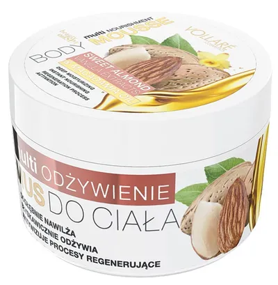Vollare Cosmetics Body Mousse, Mus do ciała z ekstraktami z wanilii, słodkich migdałów i olejkiem makadamia