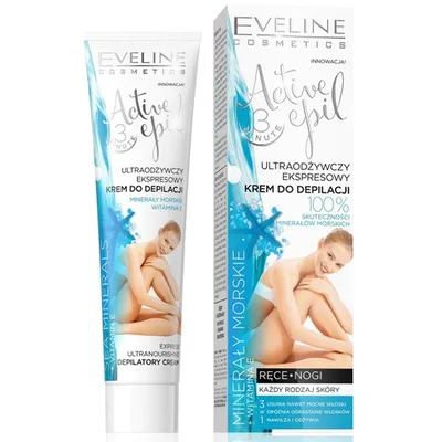 Eveline Cosmetics Active Epil, Ultraodżywczy ekspresowy krem do depilacji