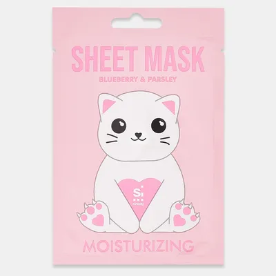 Sinsay Moisturizing Blueberry & Parsley Sheet Mask (Nawilżająca maseczka do twarzy)