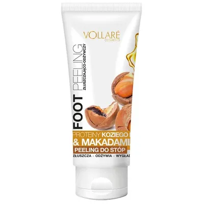 Vollare Cosmetics Foot Peeling (Proteiny Koziego Mleka & Makadamia, Złuszczająco-odżywczy peeling do stóp)