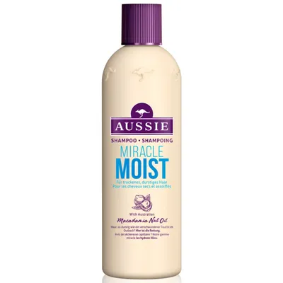Aussie Miracle Moist, Shampoo (Szampon nawilżający do włosów suchych i zniszczonych)