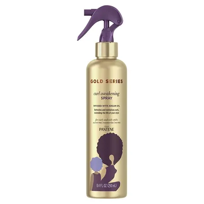 Pantene Pro-V, Gold Series,  Awakening Spray with Argan Oil for Curly & Coily Hair (Spray z olejkiem arganowym do włosów kręconych)