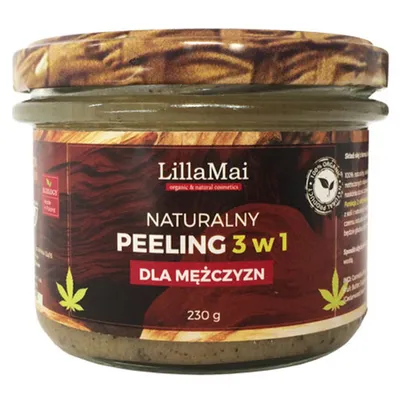 Lilla Mai Naturalny peeling 3 w 1 dla mężczyzn