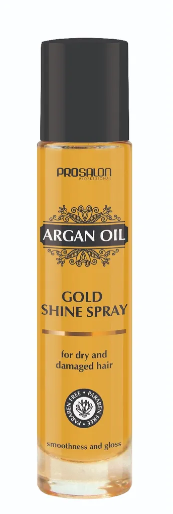 Prosalon Argan Oil Gold Shine Spray (Nabłyszczacz do włosów z olejkiem arganowym)