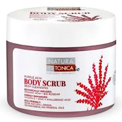 Natura Estonica Bio Purple Acai, Body Scrub Deep Cleansing (Oczyszczający scrub do ciała 'Purpurowe jagody Acai')