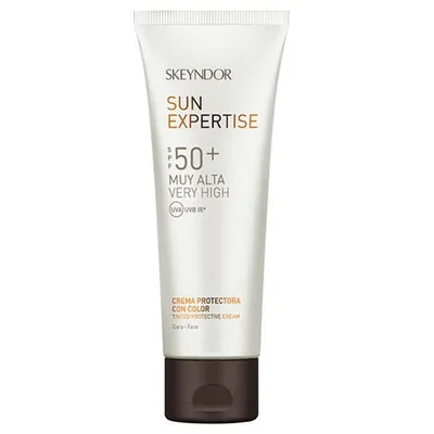 Skeyndor Sun Expertise, Tinded Protective Cream SPF 50+ (Ochronny koloryzujący krem do twarzy wodoodporny)