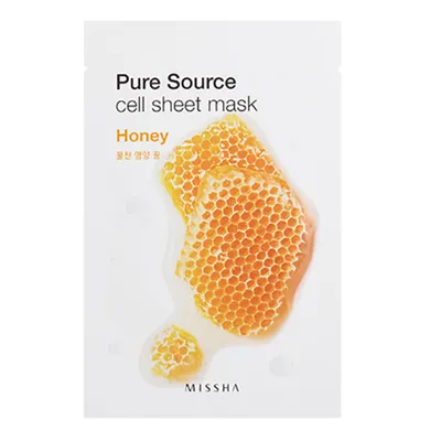 Missha Pure Source, Cell Sheet Mask 'Honey' (Maseczka w płacie)