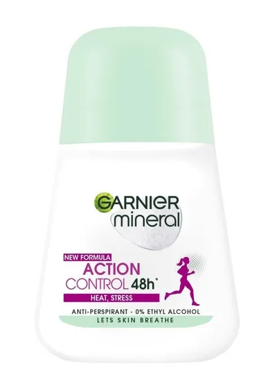 Garnier Mineral Deodorant, Action Control Heat, Sport Stress Anti-perspirant Roll-on 48h (Antyperspirant w kulce)