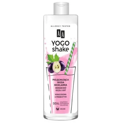 AA Yogo Shake, Pielęgnująca woda micelarna `Winogrona & prebiotyki`