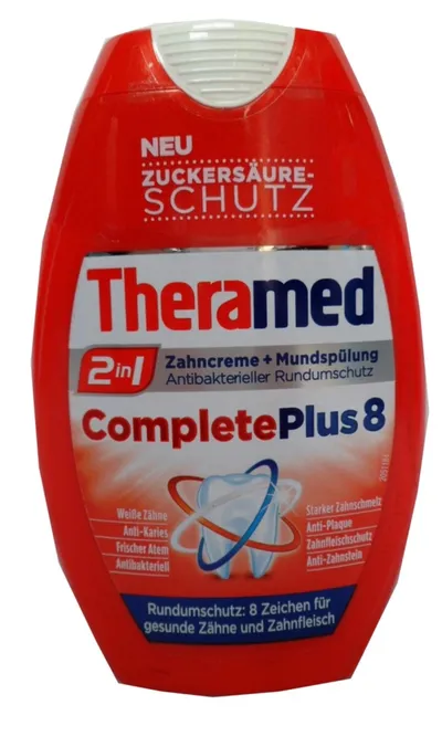 Theramed Complete Plus 8  2 in 1 Zahncreme + Mundspulung (Pasta do zębów 2 w 1)