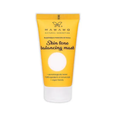 Mawawo Natural Cosmetics Skin Tone Balancing Mask (Maseczka rozjaśniająca do twarzy)
