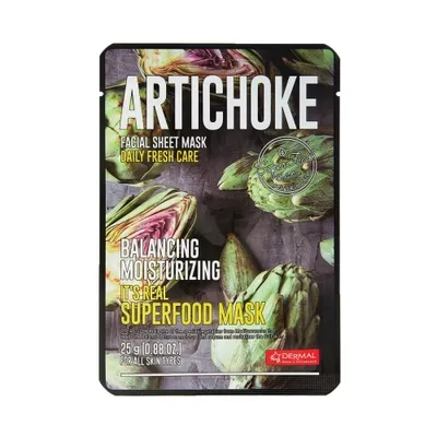 Dermal Korea It's Real Superfood Artichoke Mask (Maseczka w płachcie z ekstraktem z karczocha)