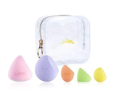 Jessup My Magical Sponges (Zestaw gąbek do makijażu + kosmetyczka)
