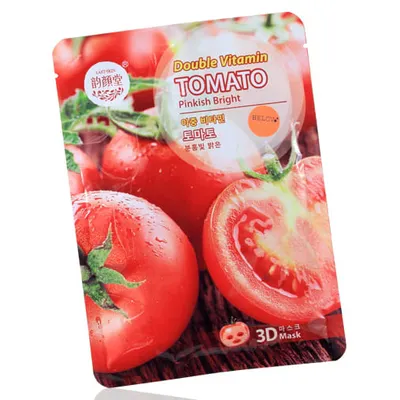 Beloved Beauty Double Vitamin Tomato 3D Mask (Maska rozjaśniająca)