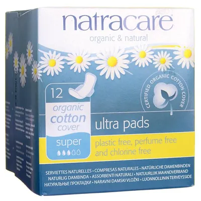 Natracare Organic Cotton Ultra Regular Pads with Wings (Podpaski ekologiczne ze skrzydełkami)