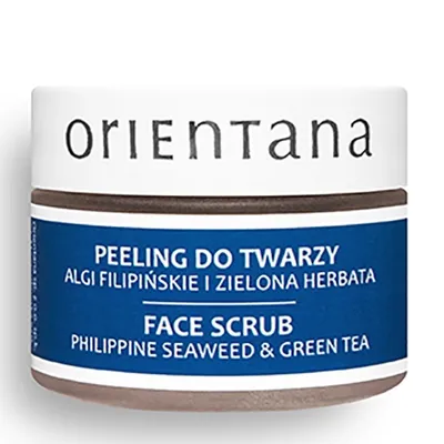 Orientana Naturalny żelowy peeling do twarzy `Algi filipińskie i zielona herbata` do cery tłustej i mieszanej