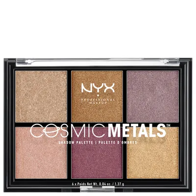 NYX Professional Makeup Cosmic Metals, Eyeshadow Palette (Paletka 6 cieni do oczu)