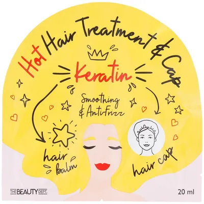 The Beauty Dept. Hot Hair Treatment & Cap with Keratin (Maska do włosów z keratyną)